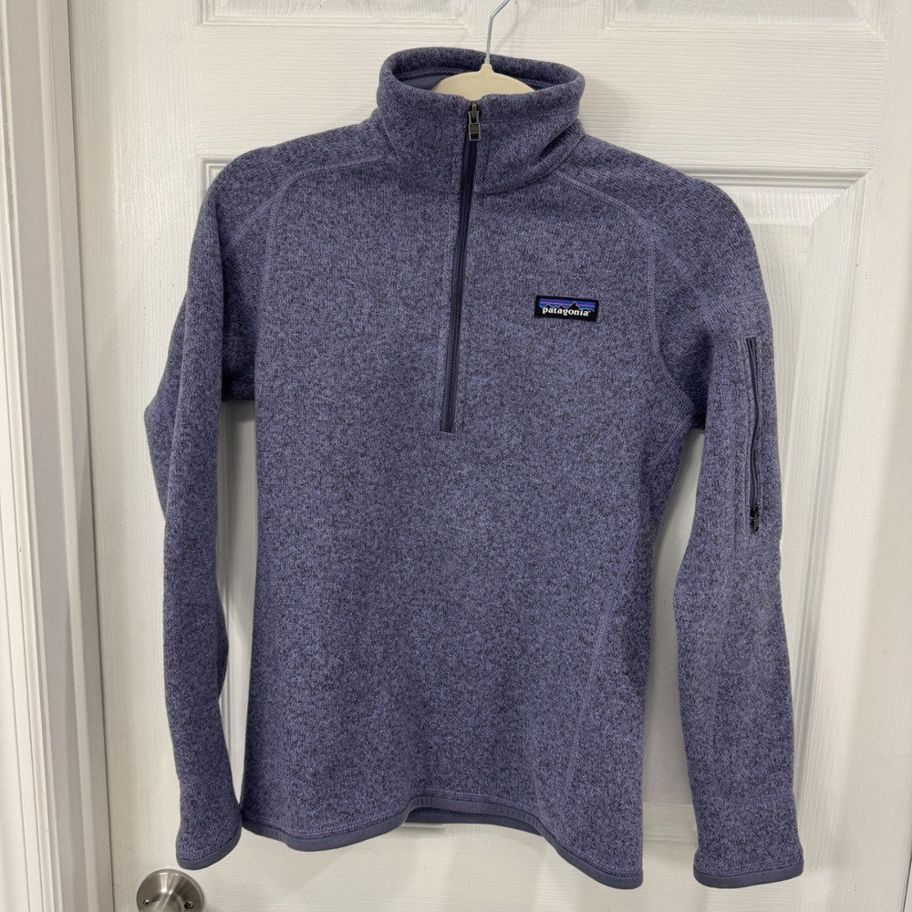 Patagonia Better Sweater 1/4 Zip Fleece Pullover Purple XS 25526 Outdoor‎ Womens